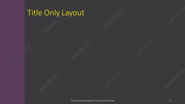 Title Only presentation slide layout