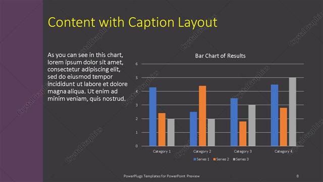 Content with Caption presentation slide layout