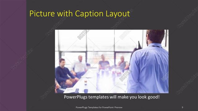 Picture with Caption presentation slide layout