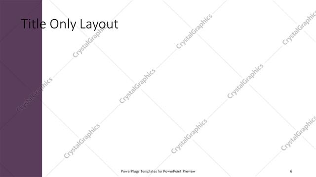 Title Only presentation slide layout