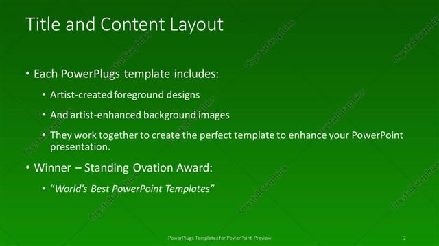 Title and Content presentation slide layout