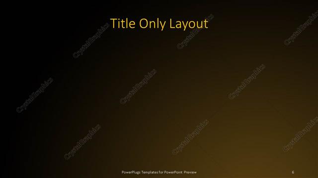 Title Only presentation slide layout