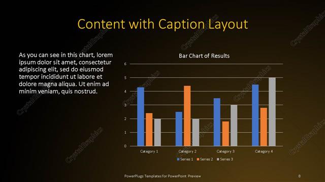 Content with Caption presentation slide layout