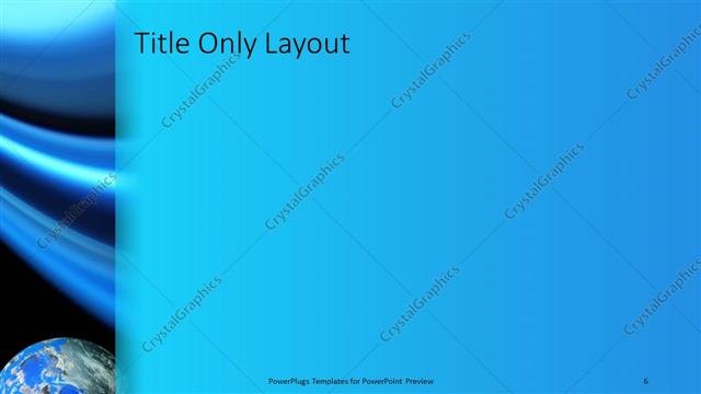 Title Only presentation slide layout