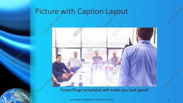 Picture with Caption presentation slide layout