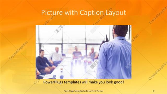 Picture with Caption presentation slide layout