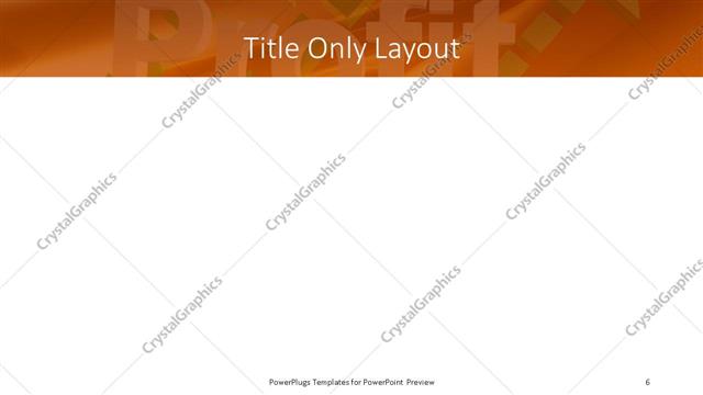 Title Only presentation slide layout