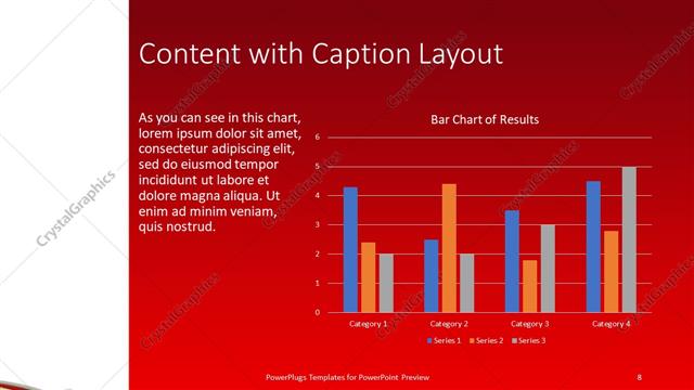 Content with Caption presentation slide layout