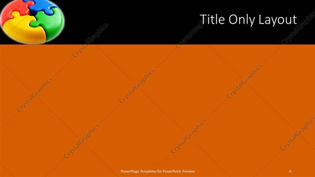 Title Only presentation slide layout