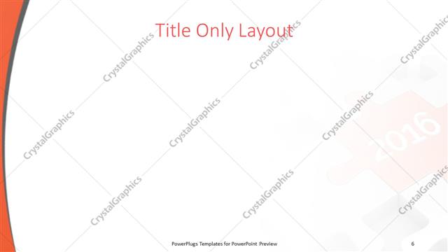 Title Only presentation slide layout