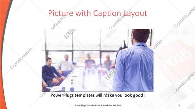 Picture with Caption presentation slide layout