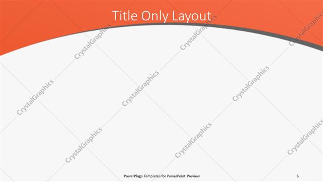 Title Only presentation slide layout