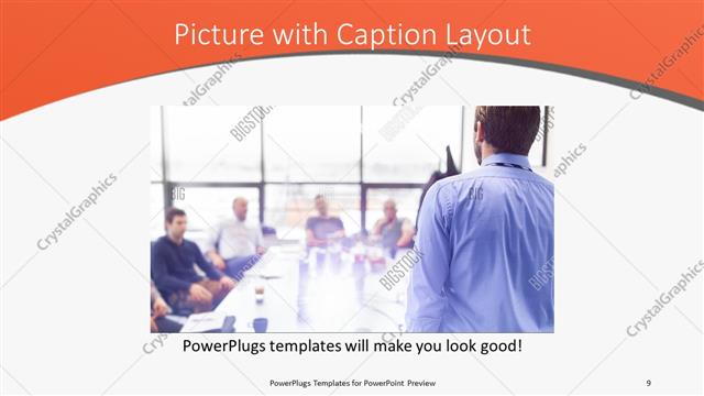 Picture with Caption presentation slide layout