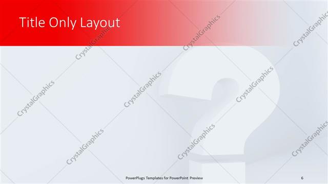 Title Only presentation slide layout