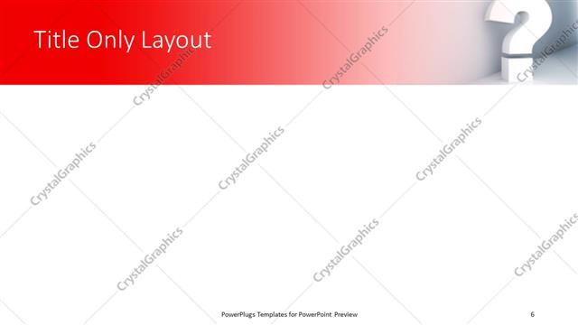 Title Only presentation slide layout
