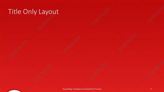 Title Only presentation slide layout