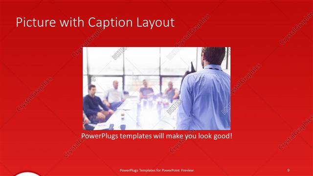Picture with Caption presentation slide layout