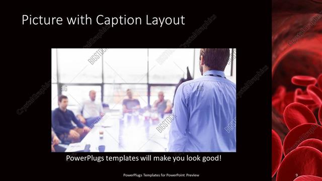 Picture with Caption presentation slide layout