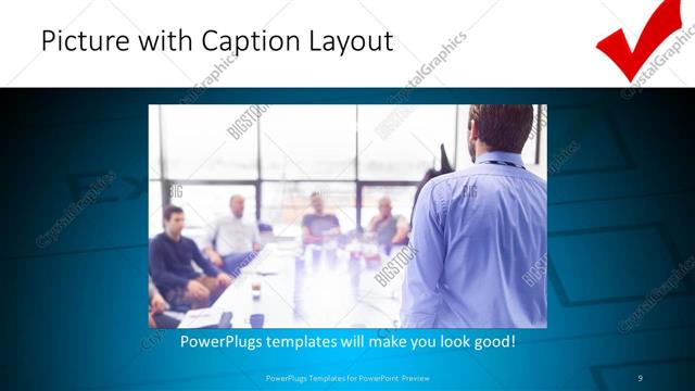Picture with Caption presentation slide layout