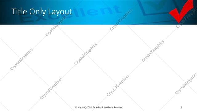 Title Only presentation slide layout