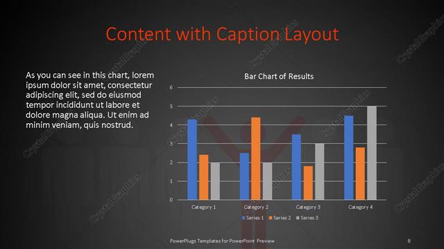 Content with Caption presentation slide layout