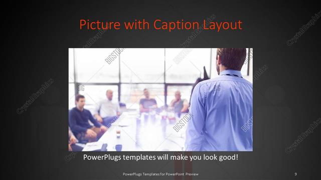 Picture with Caption presentation slide layout