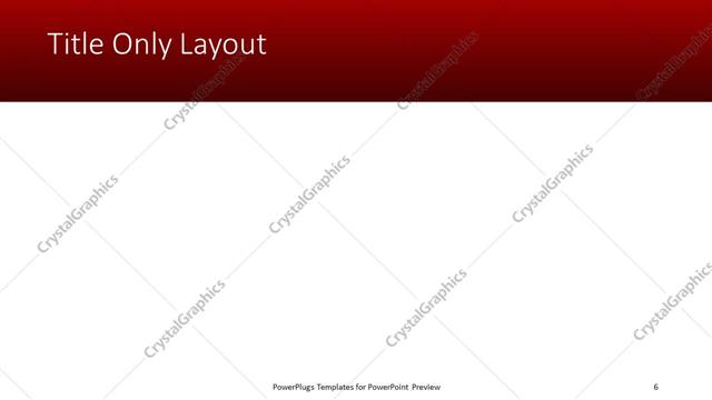 Title Only presentation slide layout