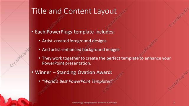 Title and Content presentation slide layout