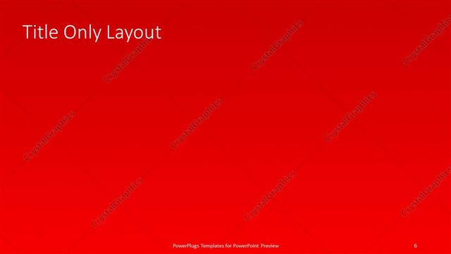 Title Only presentation slide layout