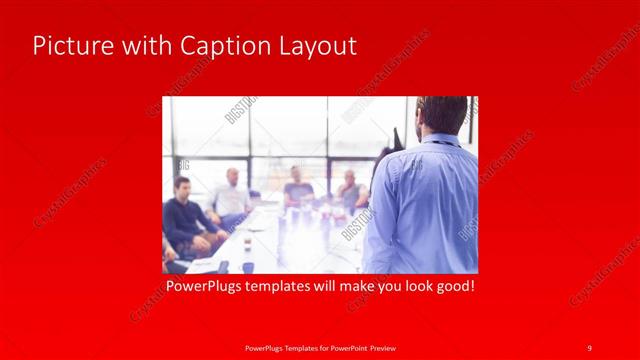 Picture with Caption presentation slide layout