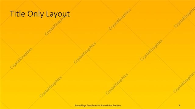 Title Only presentation slide layout