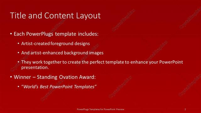 Title and Content presentation slide layout