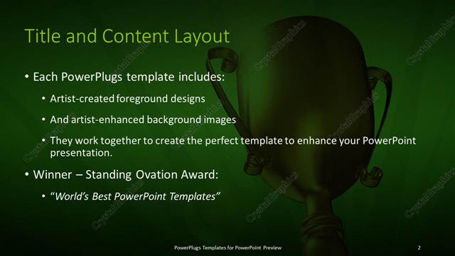 Title and Content presentation slide layout