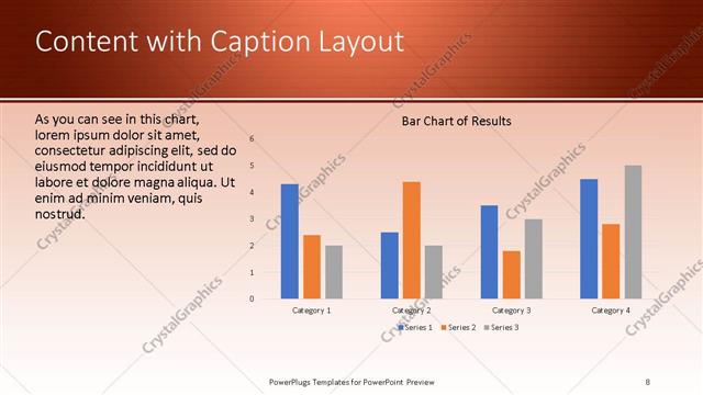Content with Caption presentation slide layout
