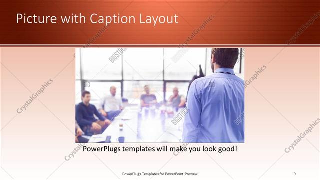 Picture with Caption presentation slide layout