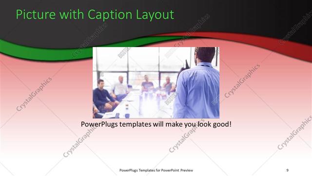 Picture with Caption presentation slide layout