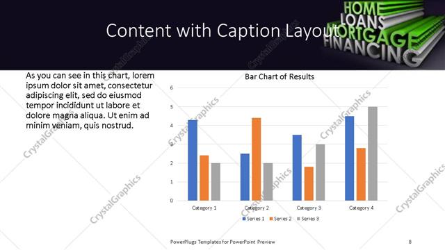 Content with Caption presentation slide layout