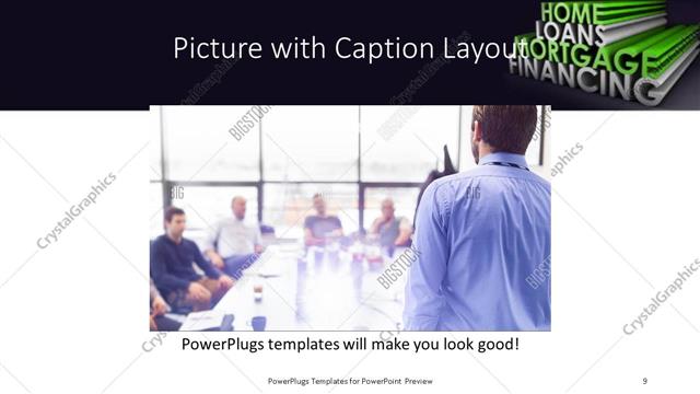Picture with Caption presentation slide layout