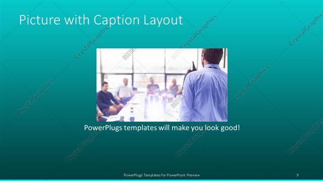 Picture with Caption presentation slide layout