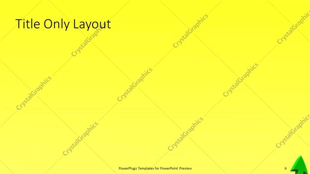 Title Only presentation slide layout