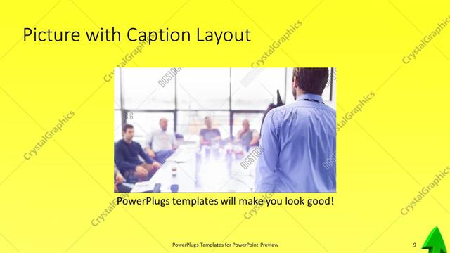 Picture with Caption presentation slide layout