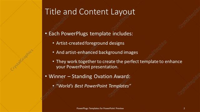 Title and Content presentation slide layout