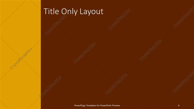 Title Only presentation slide layout