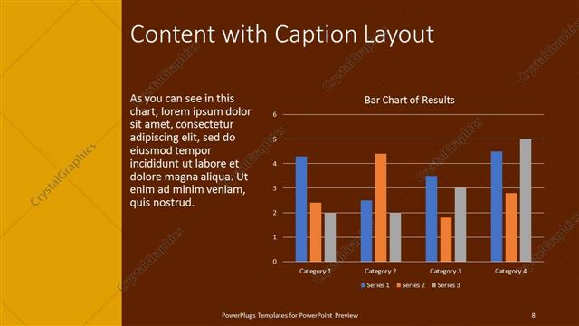 Content with Caption presentation slide layout
