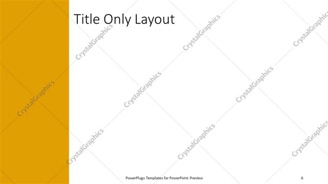 Title Only presentation slide layout