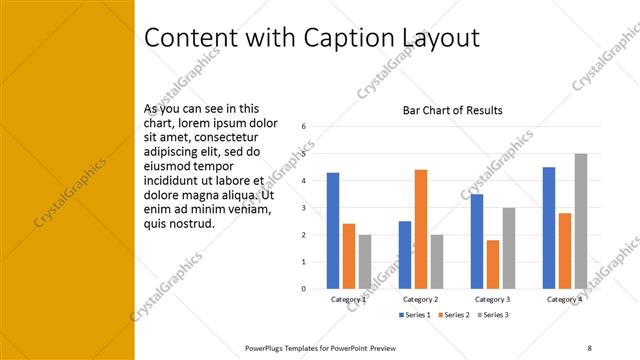 Content with Caption presentation slide layout