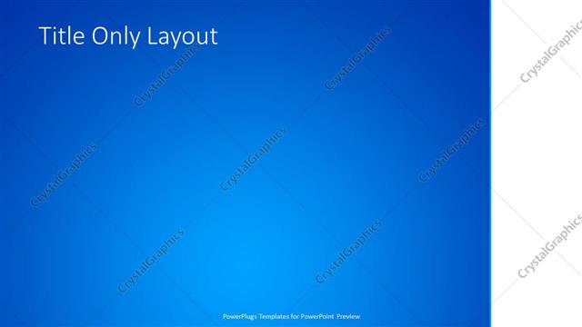 Title Only presentation slide layout