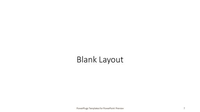 Blank presentation slide layout