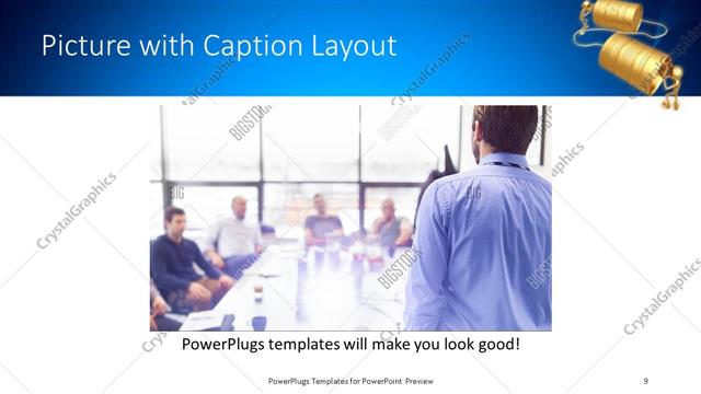 Picture with Caption presentation slide layout
