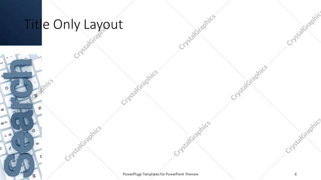 Title Only presentation slide layout